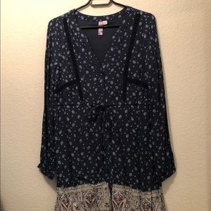 Francesca’s Paisley Blue Dress